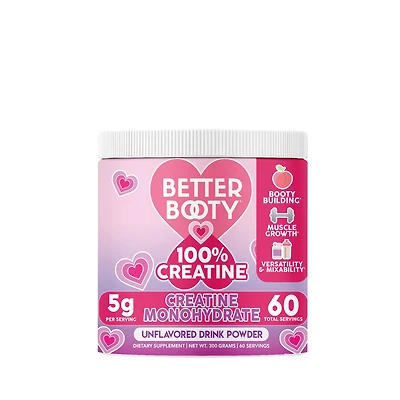 Angry Supplements Better Booty 100% Creatine Monohydrate - Unflavored (60 Servings)