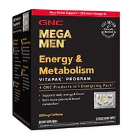 GNC Mega Men Energy & Metabolism Vitapak Program (1 Month Supply) Healthy - 30