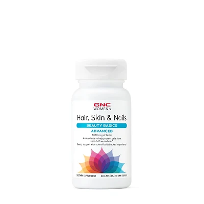 GNC Women's Advanced Hair, Skin & Nails Formula Healthy - 60 Caplets (30 Servings)