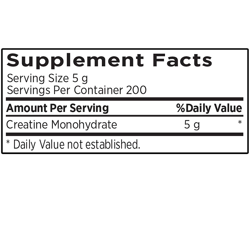Creatine Monohydrate Ergogenic 5G (200 Servings)