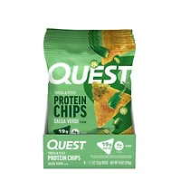 Quest Tortilla Style Protein Chips - Salsa Verde (8 Bags)