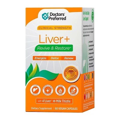 Liver Plus Revive and Restore - 60 Vegan Capsules (30 Servings)
