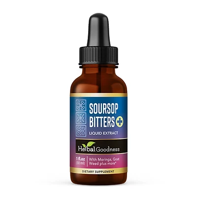 Herbal Goodness Soursop Bitters Liquid Extract - 1 Fl Oz. (24 Servings)
