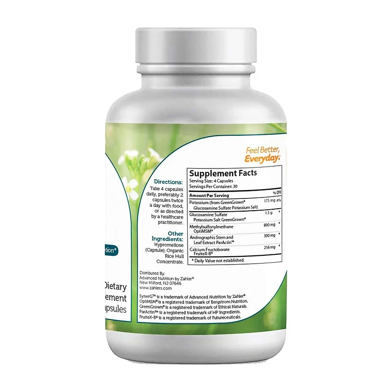SynerG™ Advanced Glucosamine Sulfate - 120 Capsules (30 Servings)