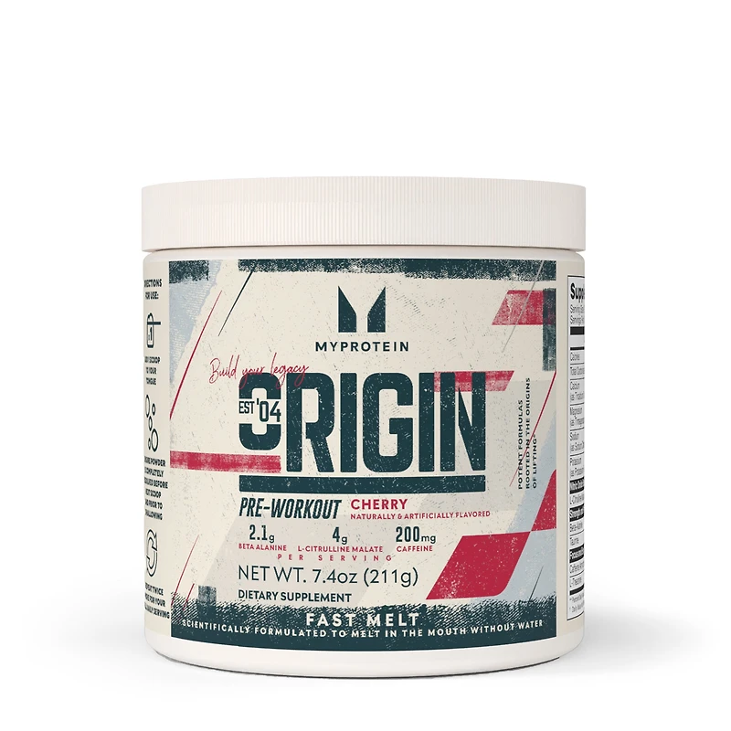 Myprotein Origin Fast Melt Pre-Workout Powder - Cherry (18 Servings)
