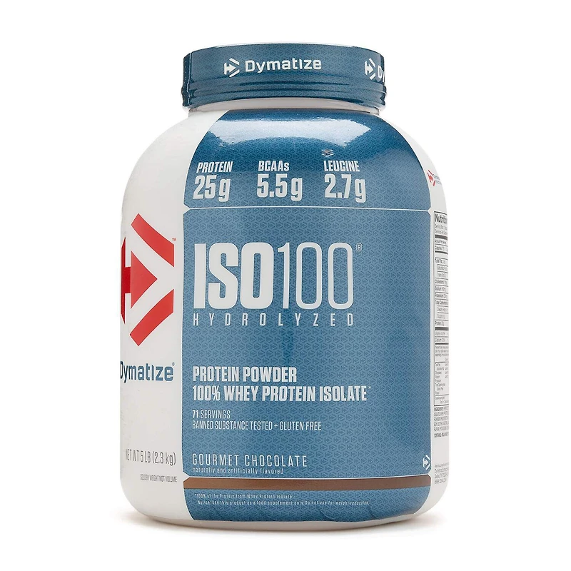 Dymatize Iso 100 Whey Protein Isolate - Gourmet Chocolate (71 Servings) 5 lbs.