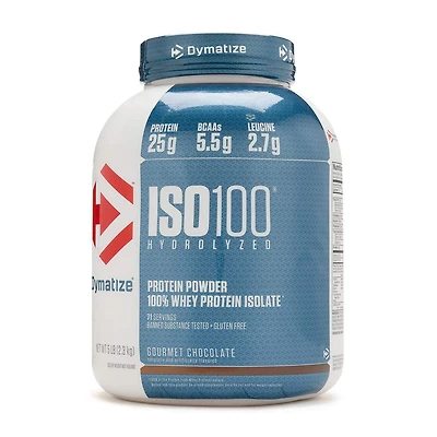 Dymatize Iso 100 Whey Protein Isolate - Gourmet Chocolate (71 Servings) 5 lbs.