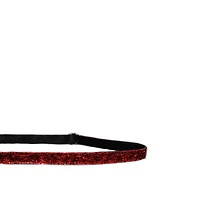Mavi Bandz Sparkler Adjustable Thin Headband - Red Sparkle 1