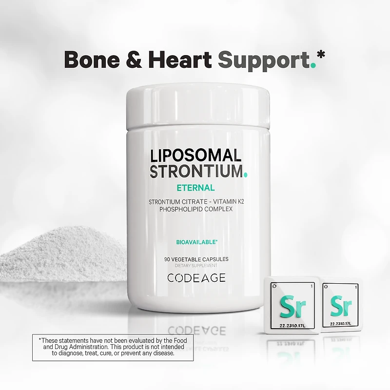 Liposomal Strontium - 90 Vegetable Capsules (30 Servings)
