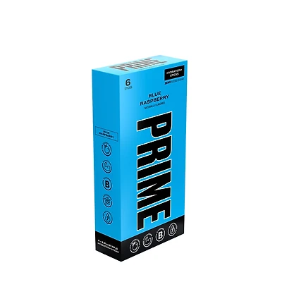 PRIME Hydration+ Sticks - Blue Raspberry (6 Stick Packs)