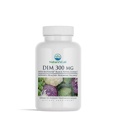 Nature's Lab Dim 300Mg with Bioperine Healthy - 120 Vegetarian Capsules (120 Servings)