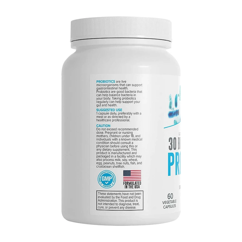 30 Billion Plus Probiotic - 60 Capsules (60 Servings)