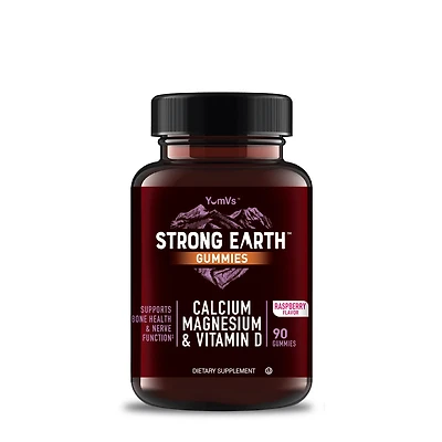 YumVs Calcium Healthy - Magnesium & Vitamin D Raspberry 90 Gummies (30 Servings)
