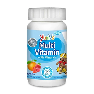 Multi Vitamin with Minerals - Fruit Flavors - 60 Jellies (30 Servings)