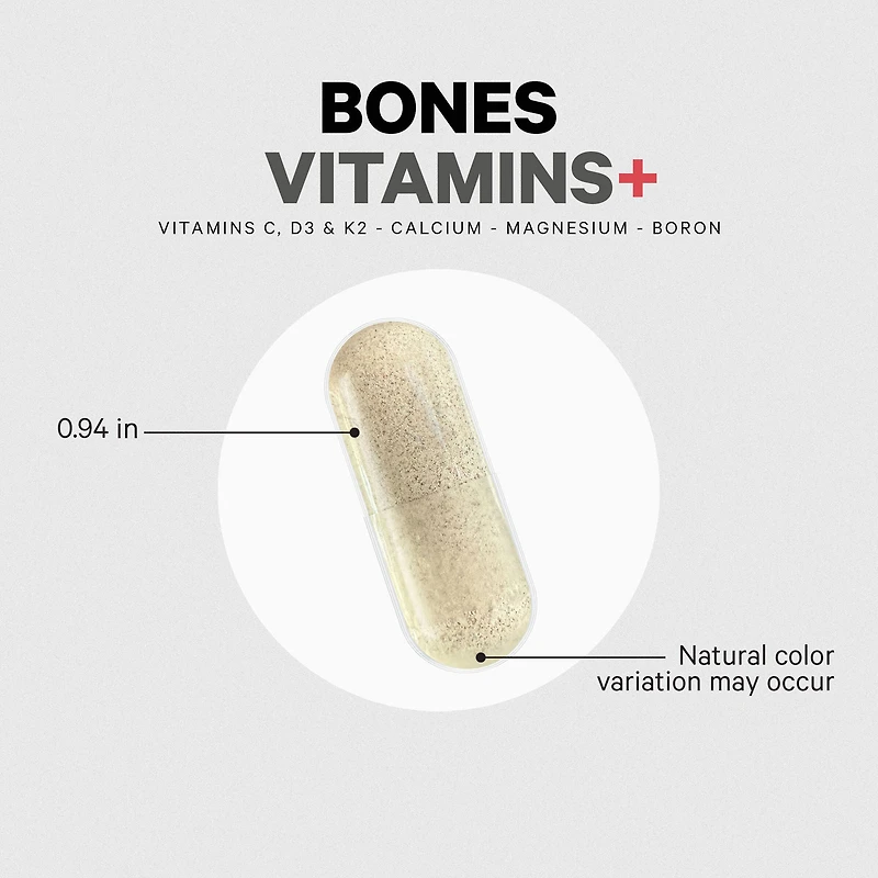 Bones Vitamins+ - 90 Vegetable Capsules (30 Servings)