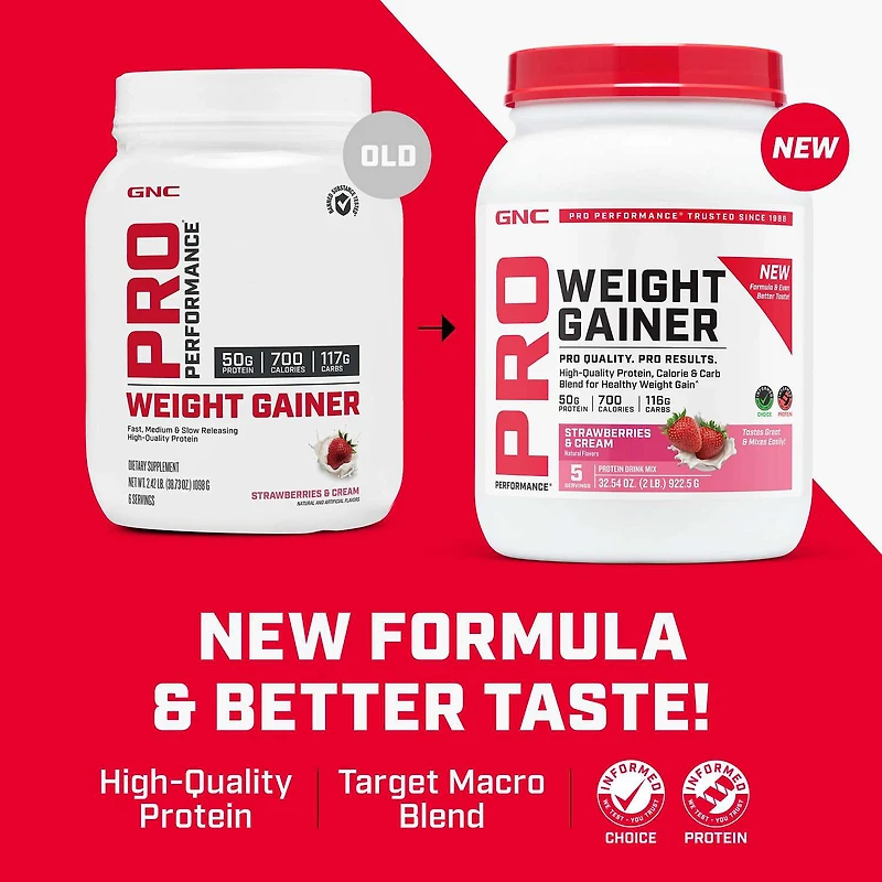 Weight Gainer - Strawberries & Cream (5 Servings)