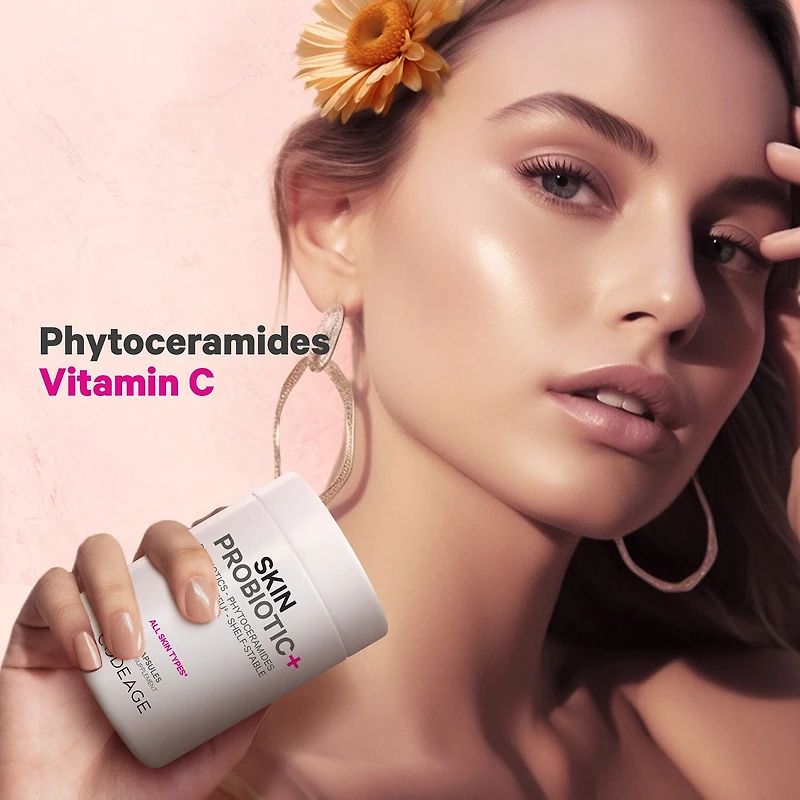 Beauty Skin Probiotic 50 Billion CFU & Prebiotics Vegan Supplement - 60 Capsules (30 Servings)