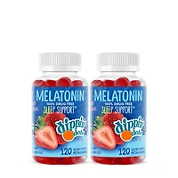 Dippin' Dots Melatonin Gummies - Strawberry Crème Twin Pack (60 Servings Each)