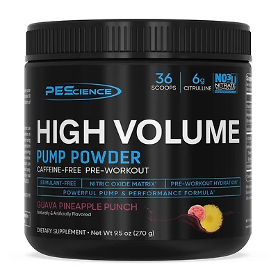 PEScience High Volume Pre-Workout - Guava Pineapple Punch (36 Servings)