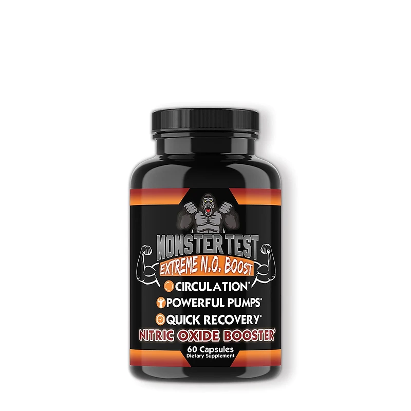 Angry Supplements Monster Test: Extreme N.o. Boost - 60 Capsules (30 Servings)