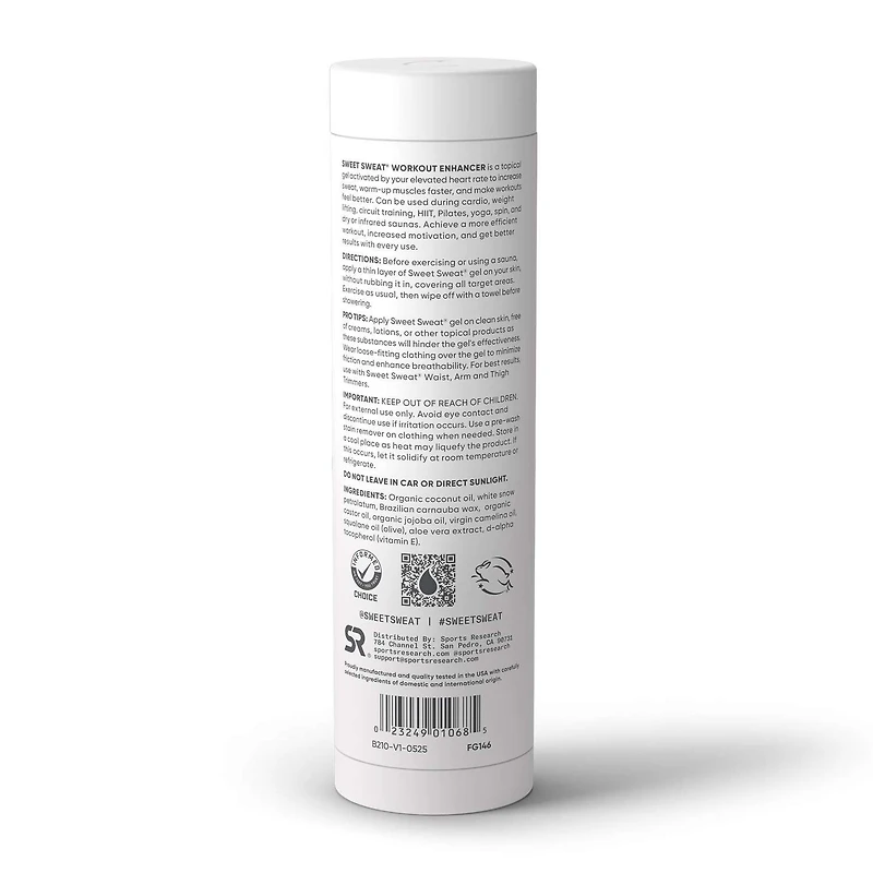 Workout Enhancer - Coconut - 6 oz. (1 Tube)