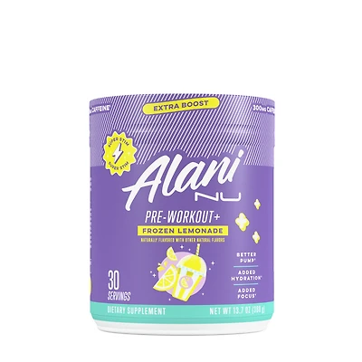 Alani Nu Pre-Workout+ Vegan - Frozen Lemonade (30 Servings)