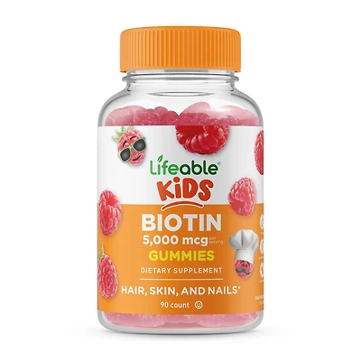 Kids Biotin 5000mcg - 60 Gummies (30 Servings)
