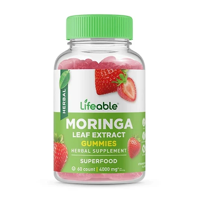 Moringa Leaf Extract 4000mg - 60 Gummies (30 Servings)