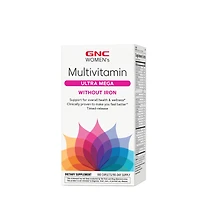 GNC Women's Multivitamin Ultra Mega Without Iron Healthy - 180 Caplets (90 Servings)