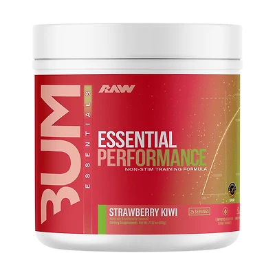 Raw Nutrition Essential Performance Non-Stim - Strawberry Kiwi (25 Servings)