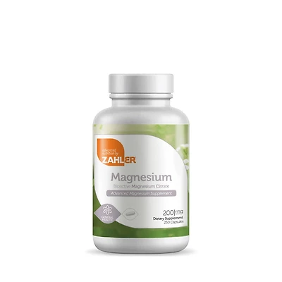ZAHLER Magnesium: Bioactive Magensium Citrate - 250 Capsules (250 Servings)