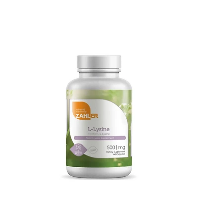 ZAHLER L-Lysine 500Mg - 60 Capsules (60 Servings)