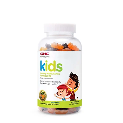 GNC Milestones Kids Multi Gummy Healthy - 120 Gummies (60 Servings)