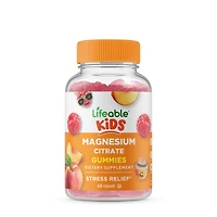 Lifeable Kids Magnesium Citrate Vegan - 60 Gummies (30 Servings)