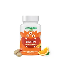 VitaWorks Kids Biotin 5000Mcg Vegan - 120 Chewables (60 Servings)