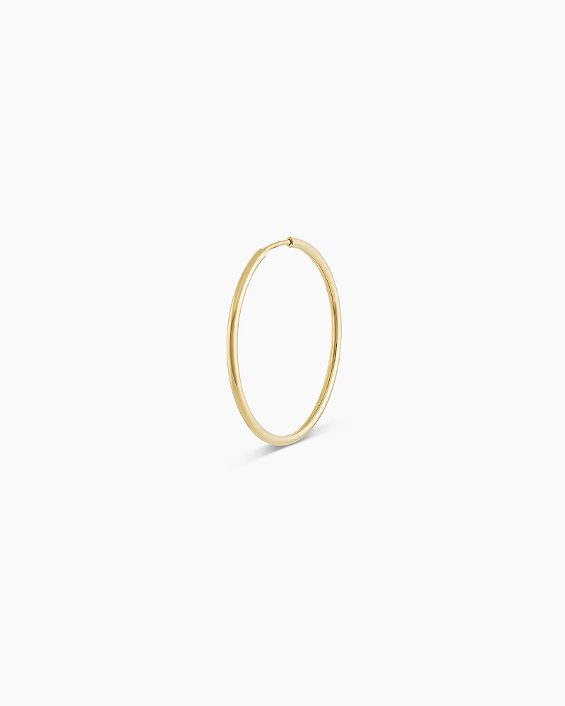 14k Gold Classic Single Hoop