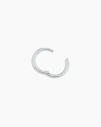 14k White Gold Classic Single Huggie