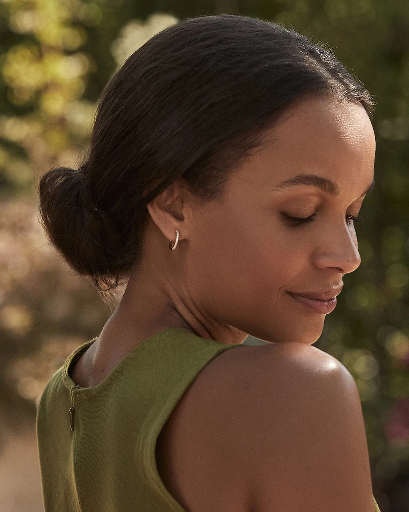 Diamond 15mm Single Hoop