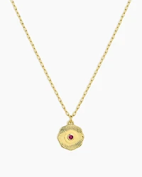 Birthstone Coin Necklace
