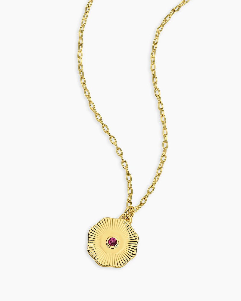 Birthstone Coin Necklace