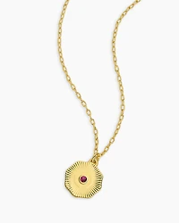 Birthstone Coin Necklace