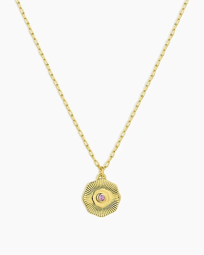 Birthstone Coin Necklace