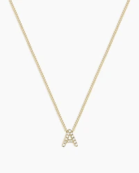 Diamond Alphabet Necklace