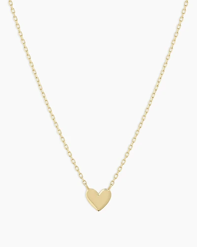 14k Gold Heart Mini Necklace