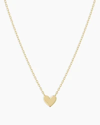 14k Gold Heart Mini Necklace