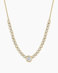 Lab Grown Diamond Circle Row Necklace