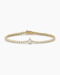 Lab Grown Diamond Pear Tennis Bracelet
