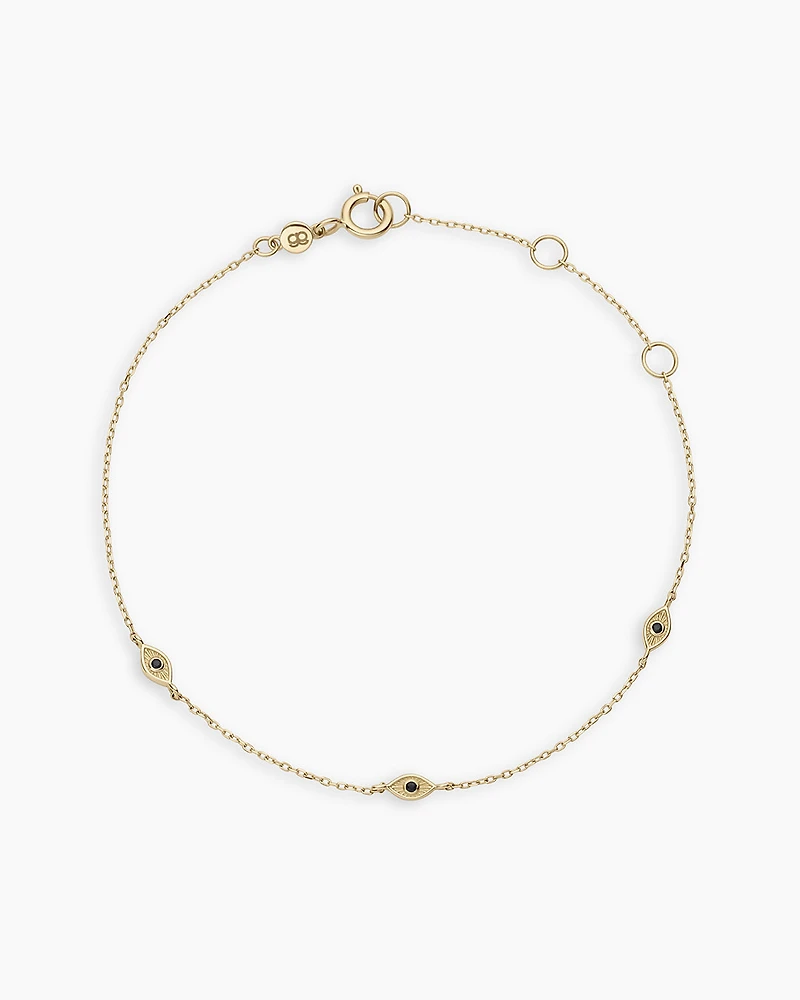 Black Onyx Evil Eye Bracelet