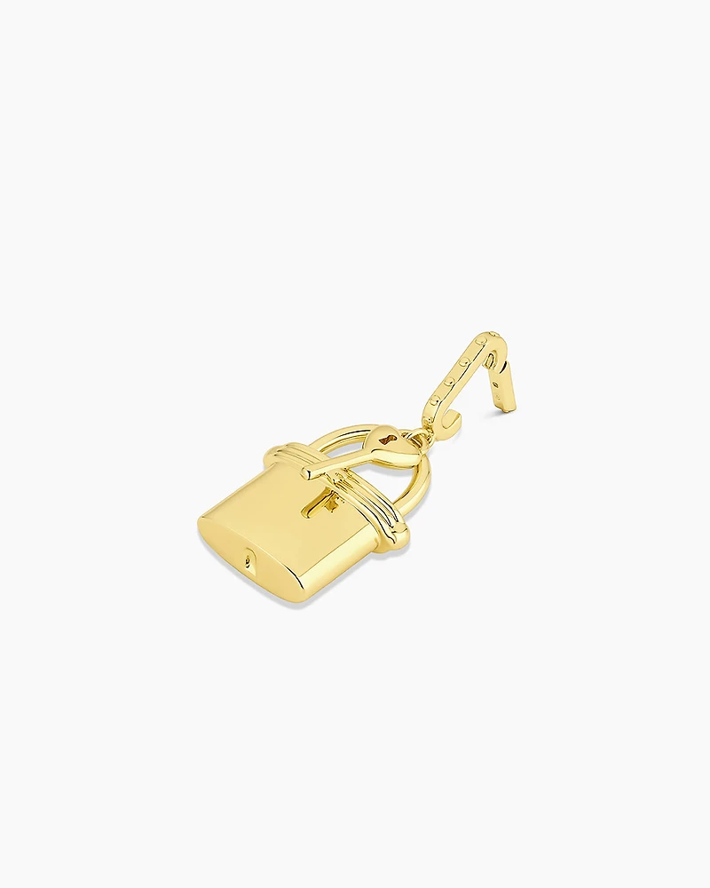 Lock & Key Statement Charm