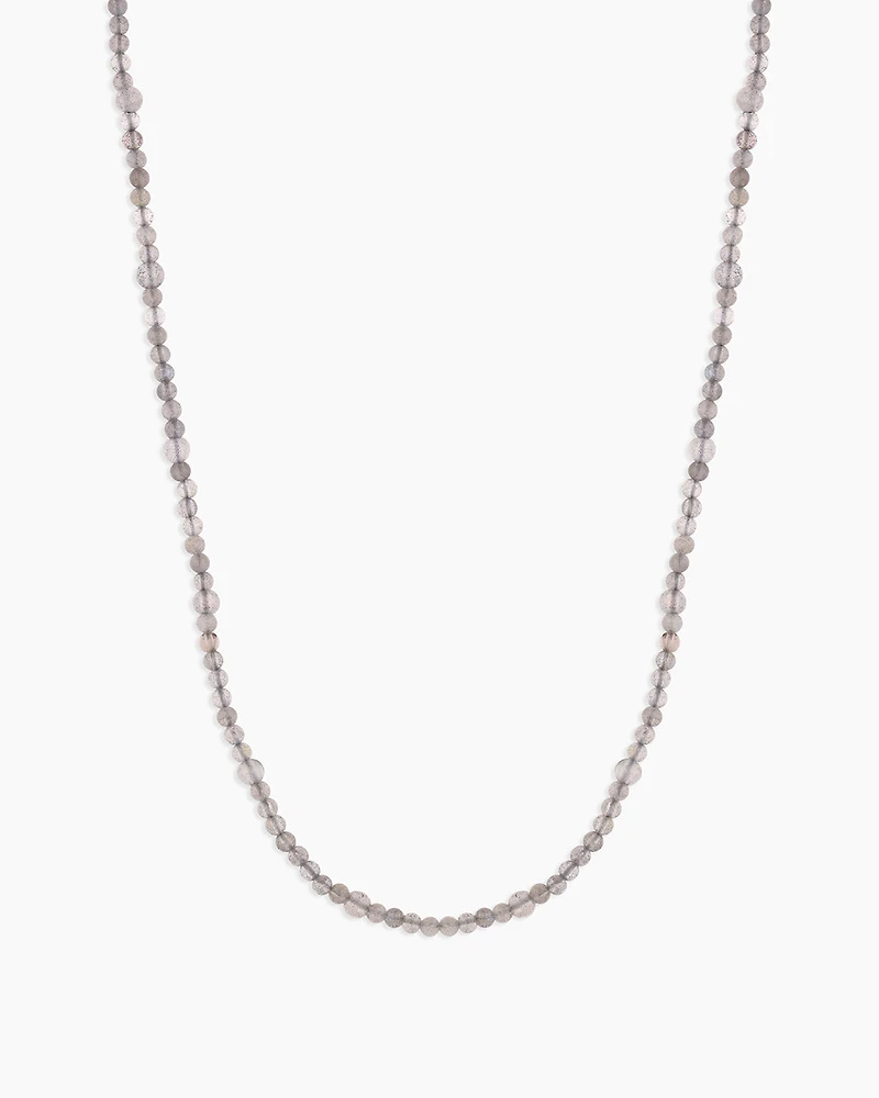 Power Gemstone Long Beaded Necklace